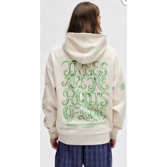 CHNGE Urban Outfitters Trees Are The Roots Of Living Sweatshirt Sz M Oversized - Picture 3 of 10